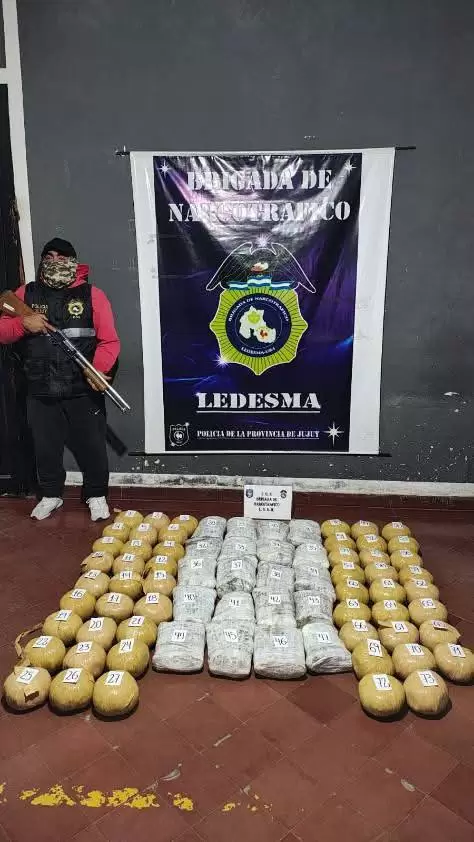 Secuestro de droga en Ledesma