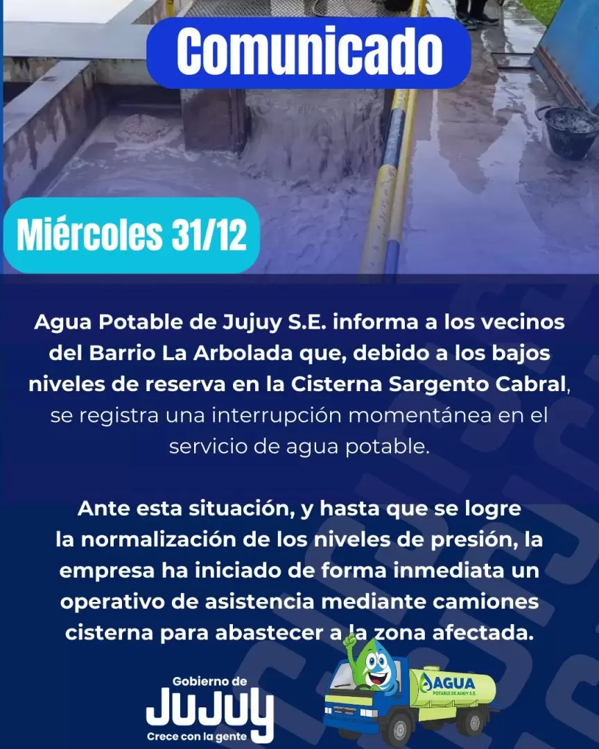 Comunicado de Agua Potable