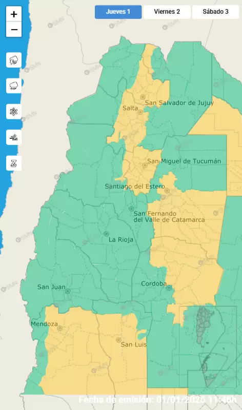 alerta tormentas 1 de enero