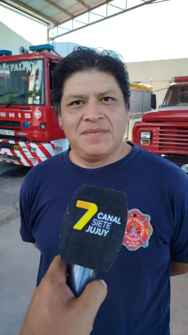 Darío Flores, jefe del cuartel de Bomberos Voluntarios de Palpalá