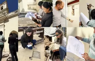 trabajos en la catedral