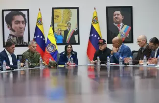 Delcy Rodr�guez, vicepresidente de Venezuela