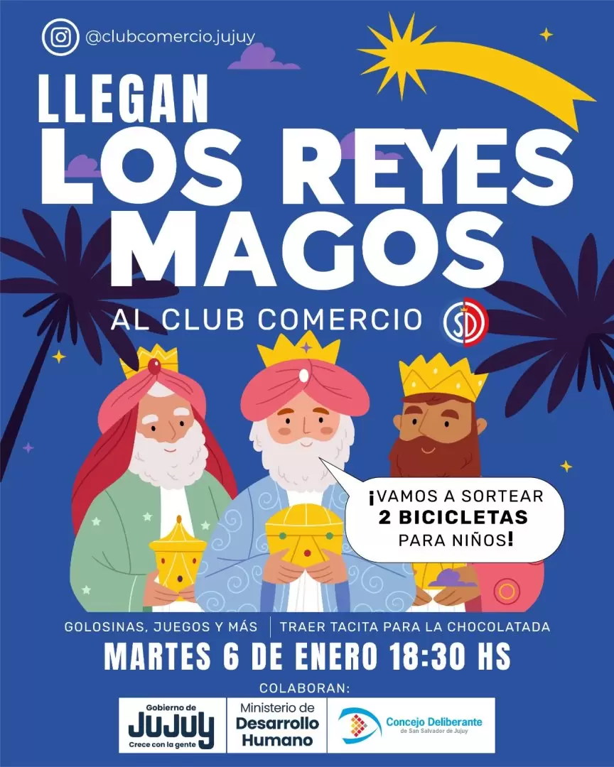 Reyes Magos llegan al club Comercio