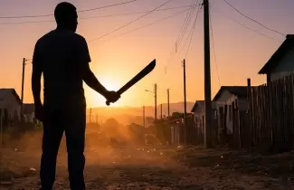 hombre con machete ilustrativa