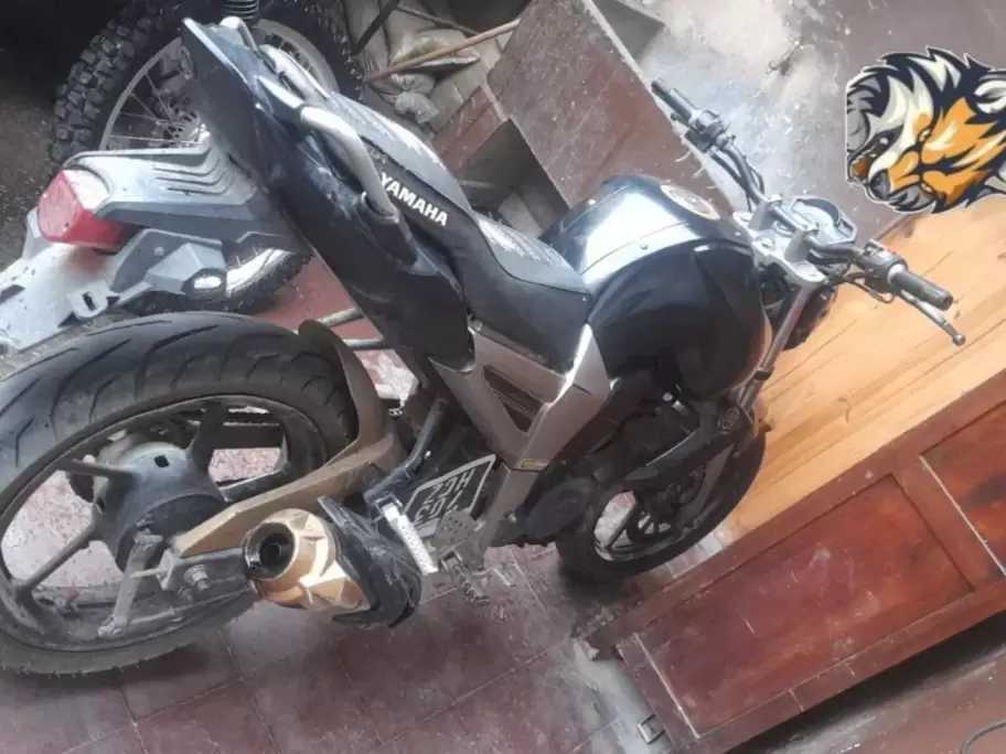 Moto secuestrada en el procedimiento