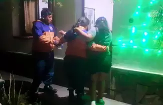 operativo de b�squeda y rescate en la cascada la horqueta