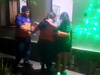 operativo de b�squeda y rescate en la cascada la horqueta
