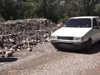 problemas en ruta prov 4 reyes obra en banquina