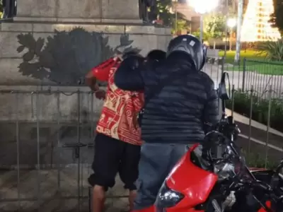 detenido plaza Belgrano