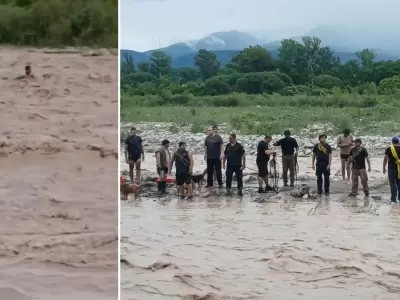 Rescate en el r�o Grande