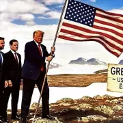 Trump public� una provocadora foto hecha con IA que lo muestra conquistando Groenlandia