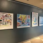 Obras de arte de tres niñas de jujuy forman parte de una exposición en la sede de la ONU