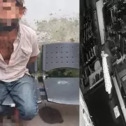 Ingresó a robar en una galería del centro, fue identificado por las cámaras y lo aprehendieron