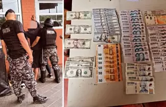 sujeto con dinero de dudosa procedencia