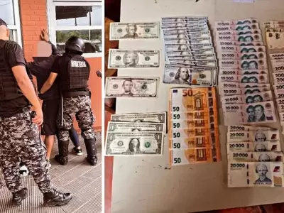 sujeto con dinero de dudosa procedencia