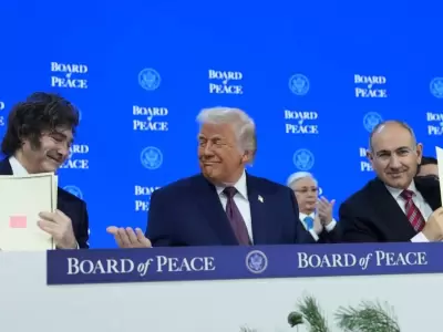 En el Foro de Davos, Milei firm� la integraci�n de la Argentina al Consejo de Paz creado por Trump