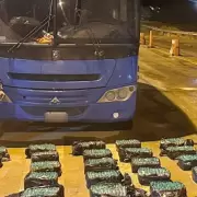 Gendarmes encontraron 200 kilos de hojas de coca ocultos en el piso de un colectivo en Tres Cruces