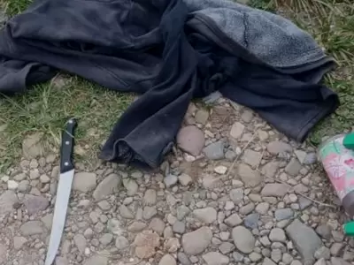 detenido con cuchillo