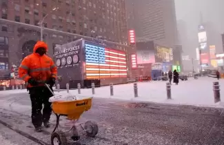Nueva York est� bajo la nieve: La tormenta "Fern" ya dej� 18 muertos