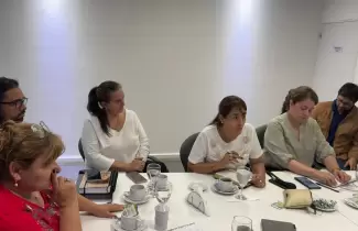 Reuni�n ministra de educacion y transporte
