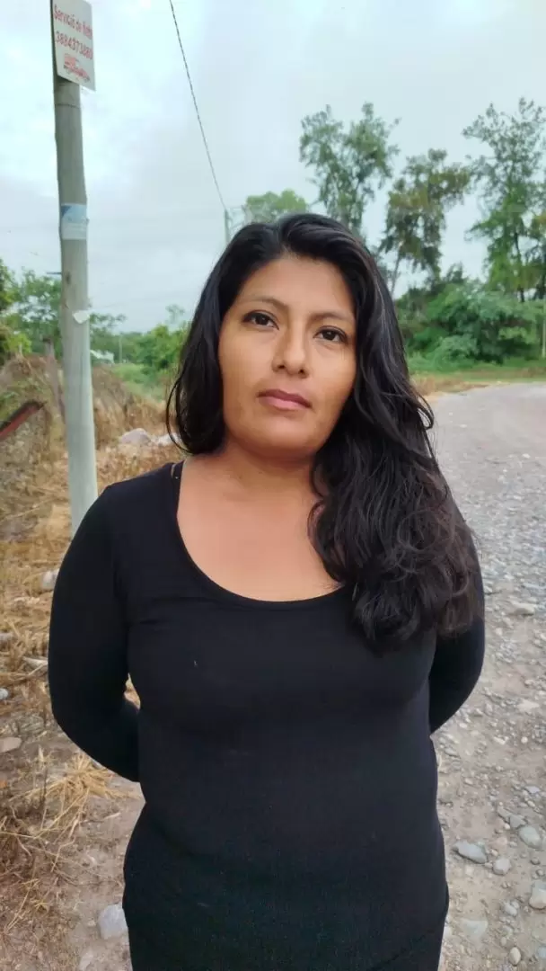 Mariela cabana pte del centro vecinal del barrio 25 de mayo de monterrico