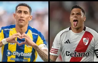 DUELO DESTACADO, CENTRAL DE DI MAR�A RECIBA AL RIVER DE JUANFER