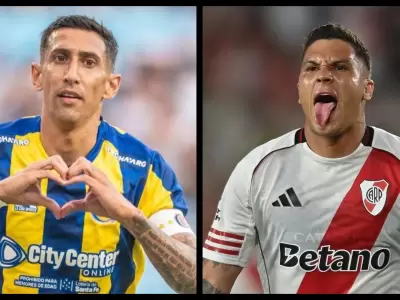 DUELO DESTACADO, CENTRAL DE DI MAR�A RECIBA AL RIVER DE JUANFER