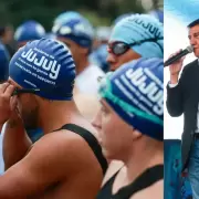 Sadir acompañó el cierre del campeonato regional de triatlón