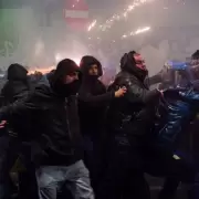 Una movilización contra los Juegos Olímpicos de Invierno en Milán terminó con violentos incidentes