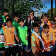 Sadir inauguró obras de renovación y mejora en un polideportivo de El Carmen
