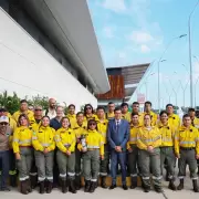Un nuevo grupo de brigadistas jujeños viajó a la Patagonia para combatir los incendios