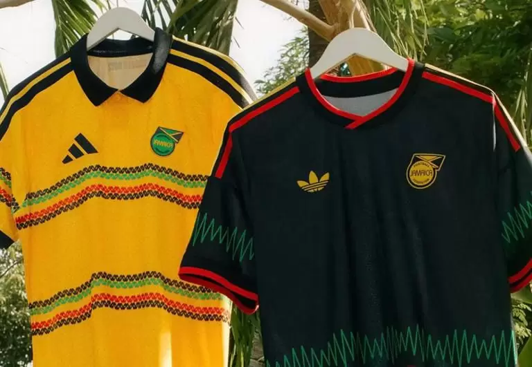 Las camisetas que utilizará la selección jamaiquina en el repechaje rumbo al Mundial 2026