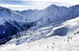 los alpes nieve