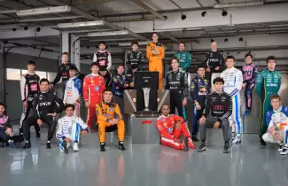 La foto oficial de todos los pilotos de la F�rmula 1