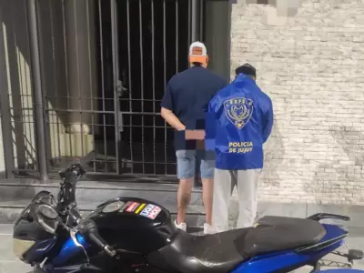 detenido con moto