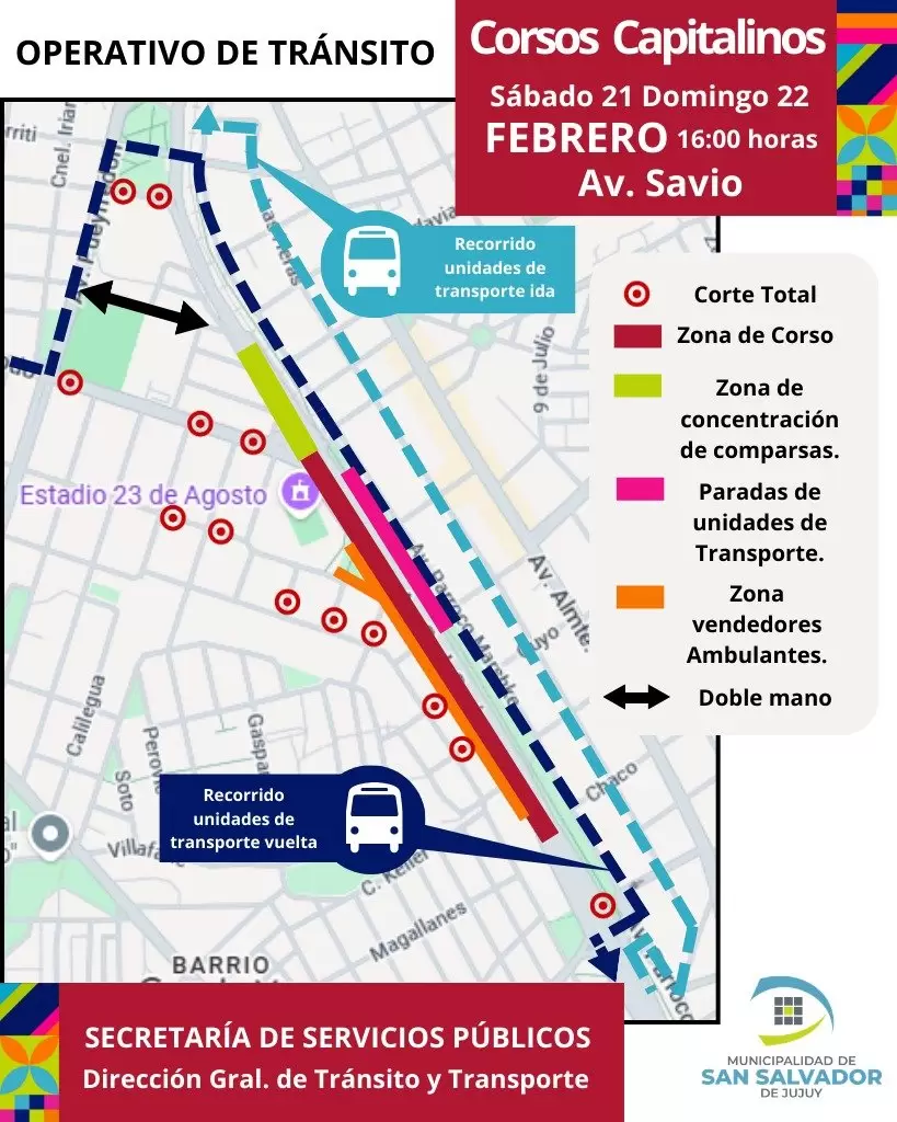 corte de transito corsos