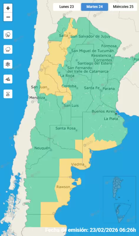 alerta amarilla