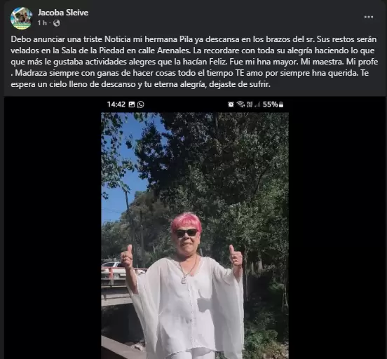 despedida pila sleive por redes