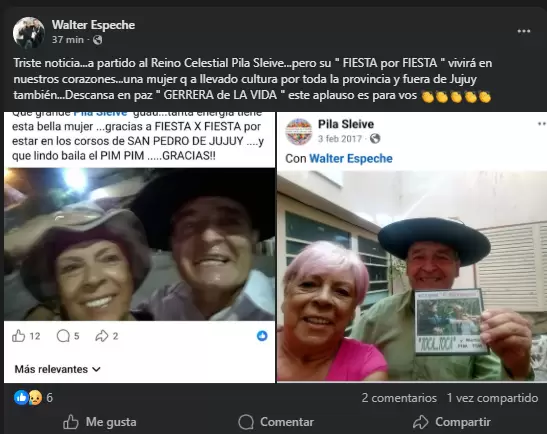 despedida pila sleive por redes