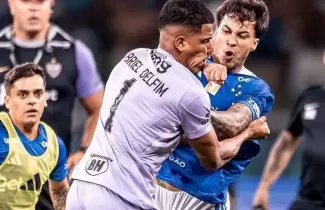 Cruzeiro y Atl�tico Mineiro termin� en un esc�ndalo con 23 expulsados