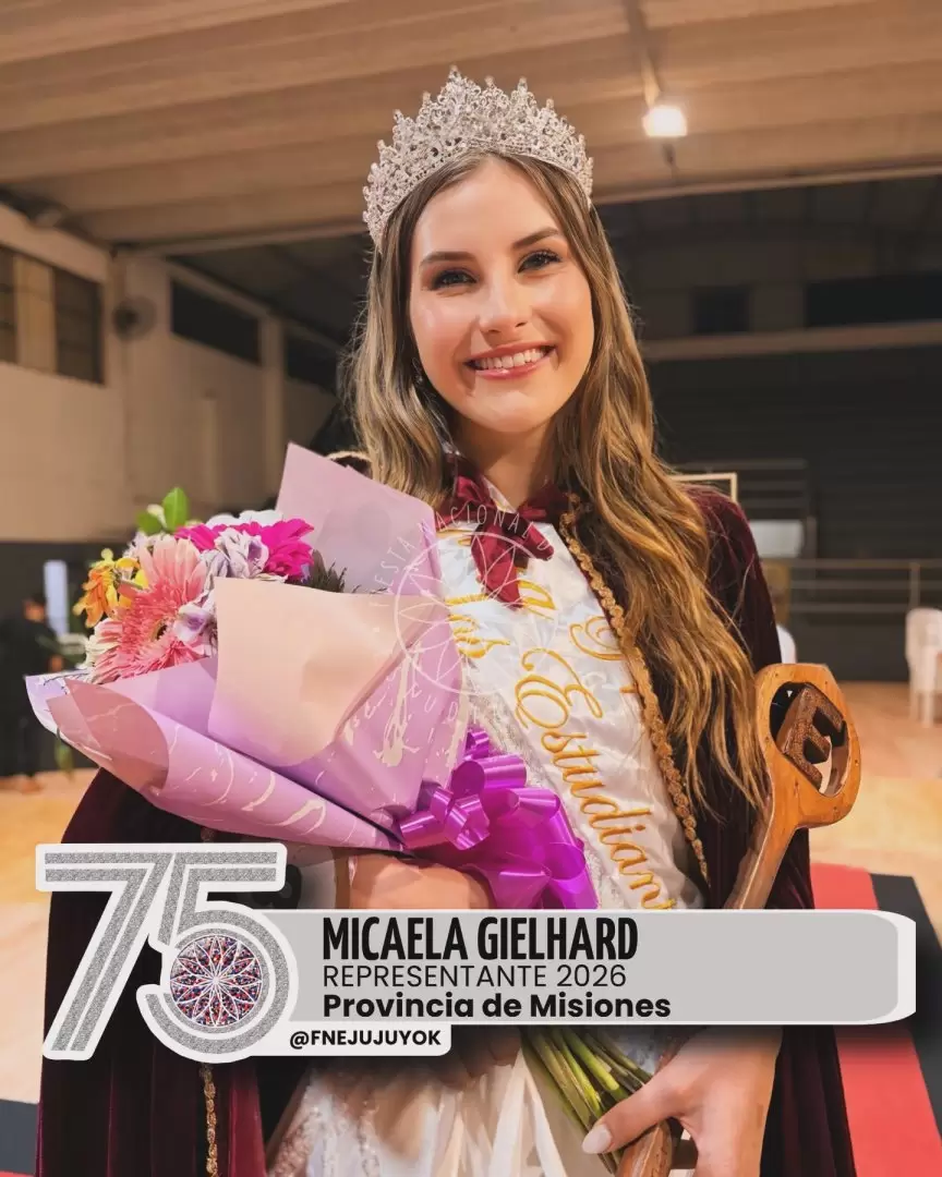 Micaela Gielhard, representante de Misiones