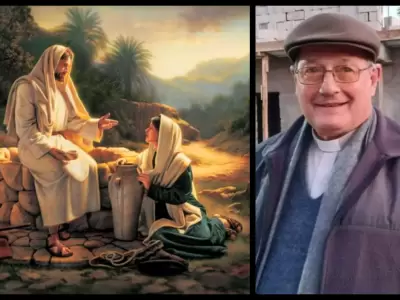 Jes�s calma la sed de la samaritana