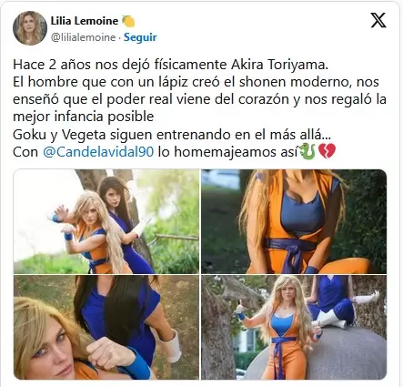 Publicación en X (exTwitter) de Lilia Lemoine junto a Candela Vidal