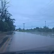 Las lluvias ocasionaron anegamiento de rutas y caída de árboles en algunos puntos de la provincia