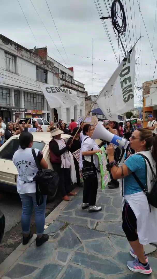 Protesta del Cedems en la DGA