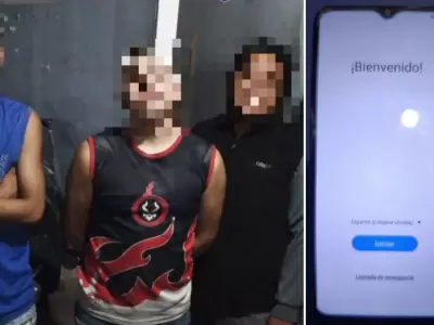 Tres demorados por robarle el celular a un adulto mayor