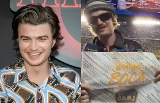 Joe Keery, el gal�n de Stranger Things, visit� la Bombonera y se volvi� loco con el f�tbol argentino