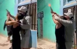 influencer disparando en barrio 31