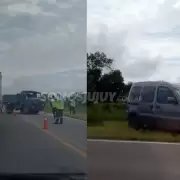 Choque frontal entre un camión y una Kangoo en Ruta Nacional 34