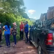 Brindaron asistencia integral a familias afectadas por el temporal en El Bananal